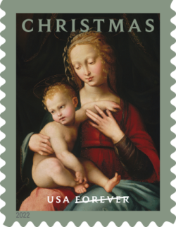Virgin And Child - Christmas United States Postage Stamp
