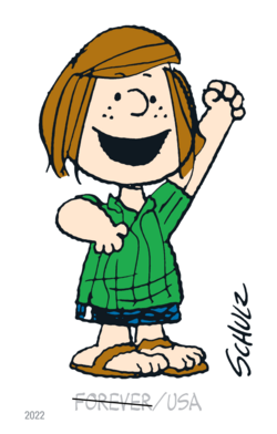Peppermint Patty United States Postage Stamp | Charles M. Schulz