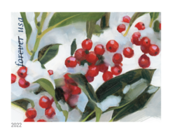Winterberry United States Postage Stamp | Snowy Beauty