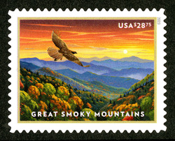 Great Smoky Mountains - Express Mail United States Postage Stamp
