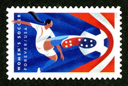 Women's Soccer United States Postage Stamp