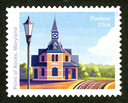 Point of Rocks Station - Maryland United States Postage Stamp | Railroad Stations