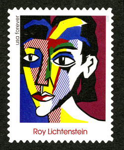 Portrait of A Woman - 1979 United States Postage Stamp | Roy Lichtenstein