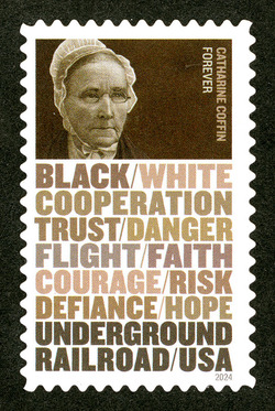 Catharine Coffin United States Postage Stamp | Underground Railroad