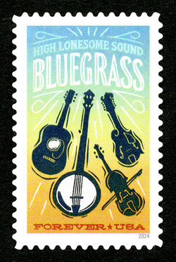 Bluegrass Music - High Lonesome Sound United States Postage Stamp