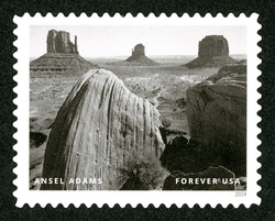 Monument Valley - Arizona - 1958 United States Postage Stamp | Ansel Adams