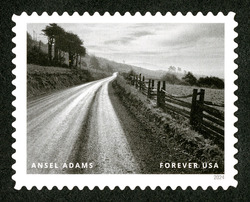 Road After Rain - Northern California - 1960 United States Postage Stamp | Ansel Adams