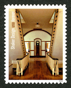 Dwelling House Hallway - South Union Shaker Village United States Postage Stamp | Shaker Design