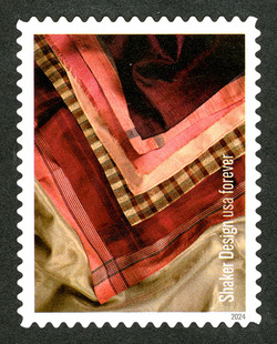Silk Neckerchiefs - South Union Shaker Village United States Postage Stamp | Shaker Design