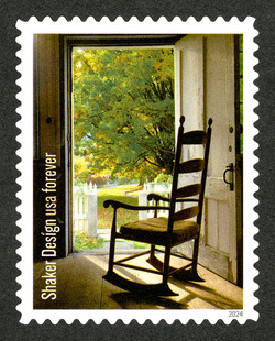 Rocking Chair - Canterbury Shaker Village United States Postage Stamp | Shaker Design