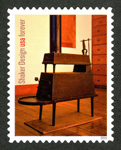 Heater Stove - Hancock Shaker Village United States Postage Stamp | Shaker Design