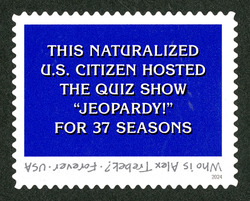 Alex Trebek - Jeopardy United States Postage Stamp