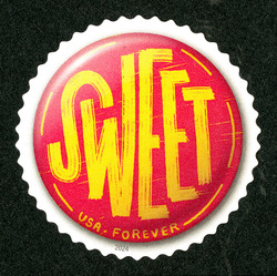 Sweet United States Postage Stamp | Pinback Buttons