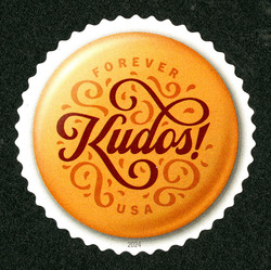 Kudos! United States Postage Stamp | Pinback Buttons