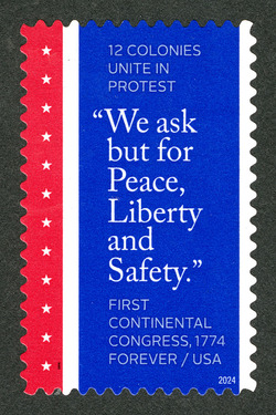 First Continental Congress - 1744 - 12 Colonies Unite in Protest United States Postage Stamp