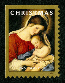 Madonna And Child - Christmas United States Postage Stamp