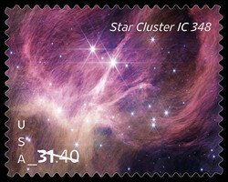 Star Cluster IC 348 - Express Mail United States Postage Stamp