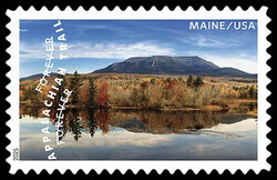 Mount Katahdin - Maine USA United States Postage Stamp | The Appalachian Trail