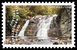 Laurel Falls - Tennessee USA United States Postage Stamp | The Appalachian Trail