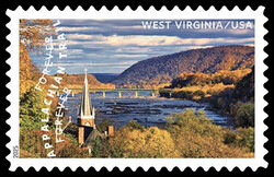 St. Peter's Roman Catholic Church - West Virginia USA United States Postage Stamp | The Appalachian Trail