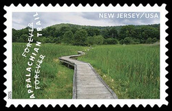 Pochuck Boardwalk - New Jersey USA United States Postage Stamp | The Appalachian Trail
