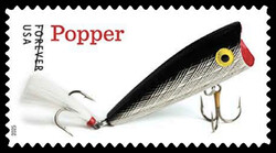 Popper Lure United States Postage Stamp | Freshwater Fishing Lures