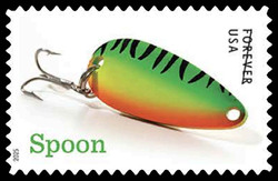 Spoon Lure United States Postage Stamp | Freshwater Fishing Lures