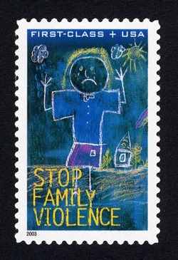 Stop Family Violence - First-Class United States Postage Stamp