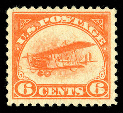 Curtiss Jenny - Orange United States Postage Stamp