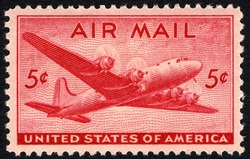 DC-4 Skymaster - Large Size United States Postage Stamp