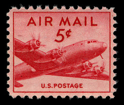 DC-4 Skymaster - Small Size United States Postage Stamp