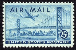 Boeing Stratocruiser - San Francisco-Oakland Bay Bridge United States Postage Stamp