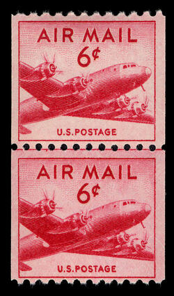 DC-4 Skymaster - Vertical Imperforate United States Postage Stamp
