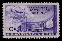Post Office Department Building - The Universal Postal Union United States Postage Stamp