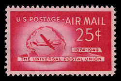 Boeing Stratocruiser and Globe - The Universal Postal Union United States Postage Stamp