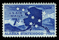 Alaska Statehood - 1959 United States Postage Stamp