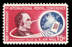 Montgomery Blair - First International Postal Conference United States Postage Stamp