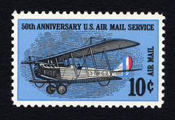 50th Anniversary - US Air Mail Service United States Postage Stamp
