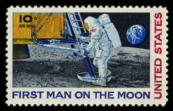 First Man on the Moon United States Postage Stamp