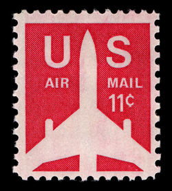 Silhouette of Jet Airliner United States Postage Stamp