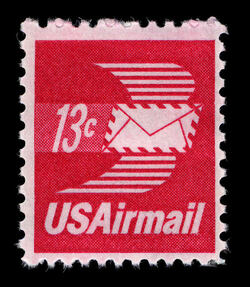 Winged Airmail Envelope United States Postage Stamp