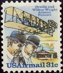 Orville and Wilbur Wright - Small Plane United States Postage Stamp | Aviation Pioneers