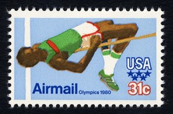 Olympic Games - 1980 - High Jump United States Postage Stamp