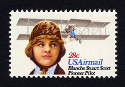 Blanche Stuart Scott - Pioneer Pilot United States Postage Stamp