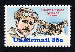Glenn Curtiss United States Postage Stamp | Aviation Pioneers