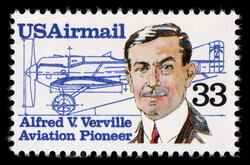 Alfred V. Verville - Aviation Pioneer United States Postage Stamp
