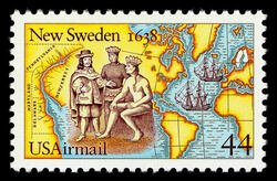 New Sweden 1638 United States Postage Stamp