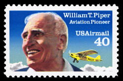 William T. Piper - Aviation Pioneer United States Postage Stamp