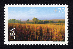 Nine-Mile Prairie - Nebraska United States Postage Stamp