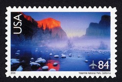 Yosemite National Park - California United States Postage Stamp